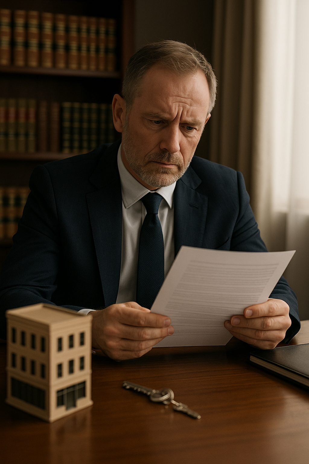 Discussion entre bailleur et locataire autour de documents immobiliers concernant un bail commercial.