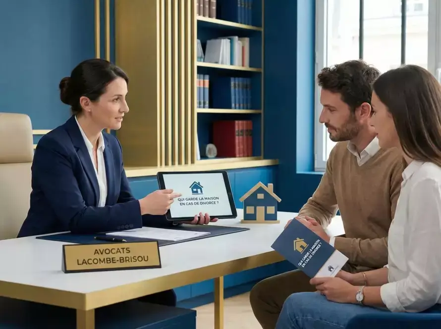 Avocate en droit de la famille à Toulon conseillant un couple sur la maison en cas de divorce